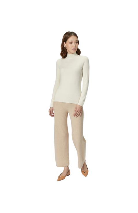 Cashmere Mock Neck Sweater
