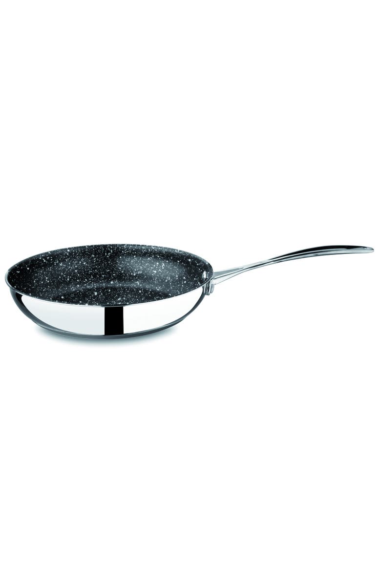 Mepra Glamour Diamond Non-Stick Frying Pan with Handle and Lid, Main, color, Silver