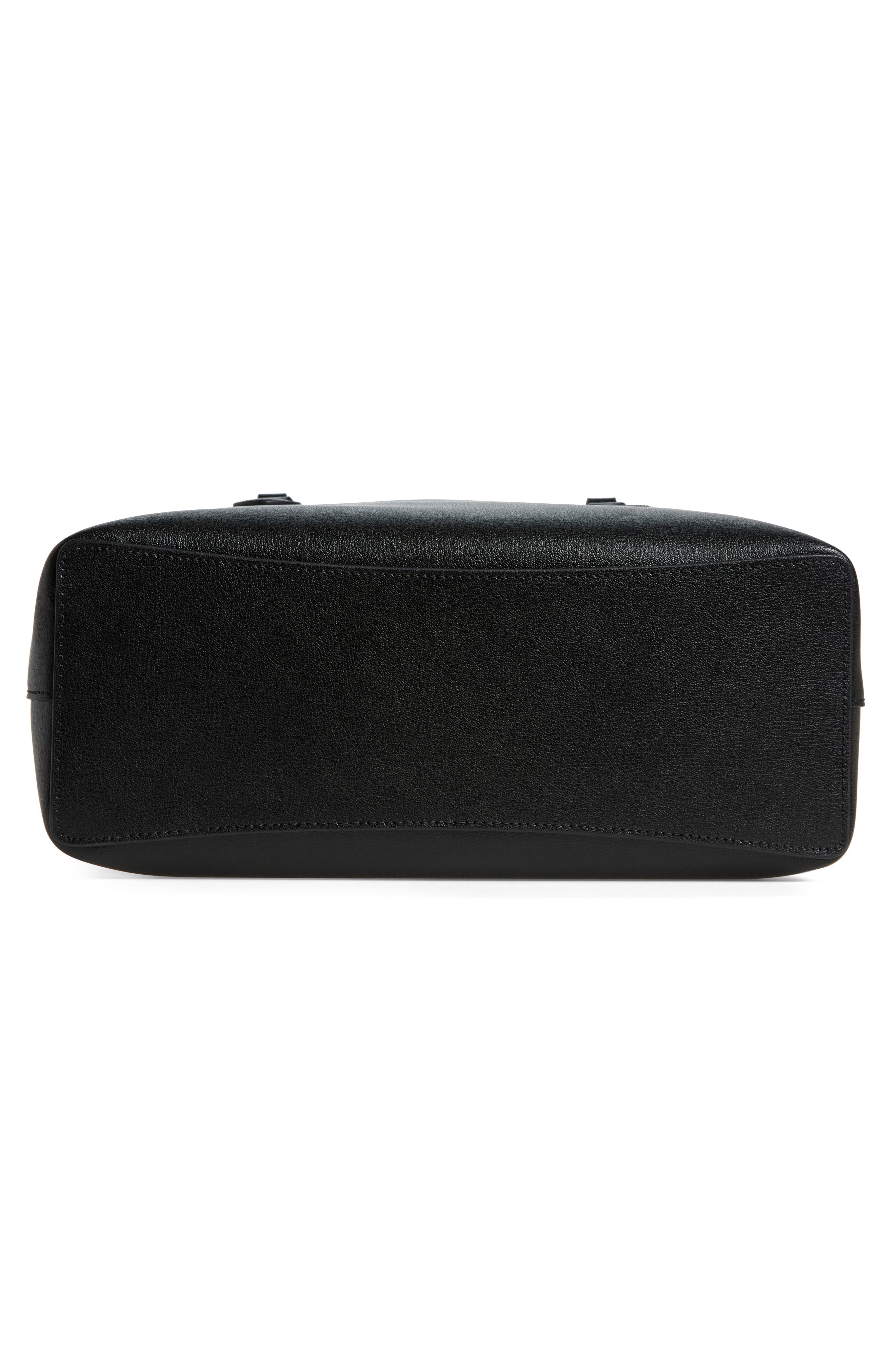 sienna leather satchel, Alternate, color, BLACK