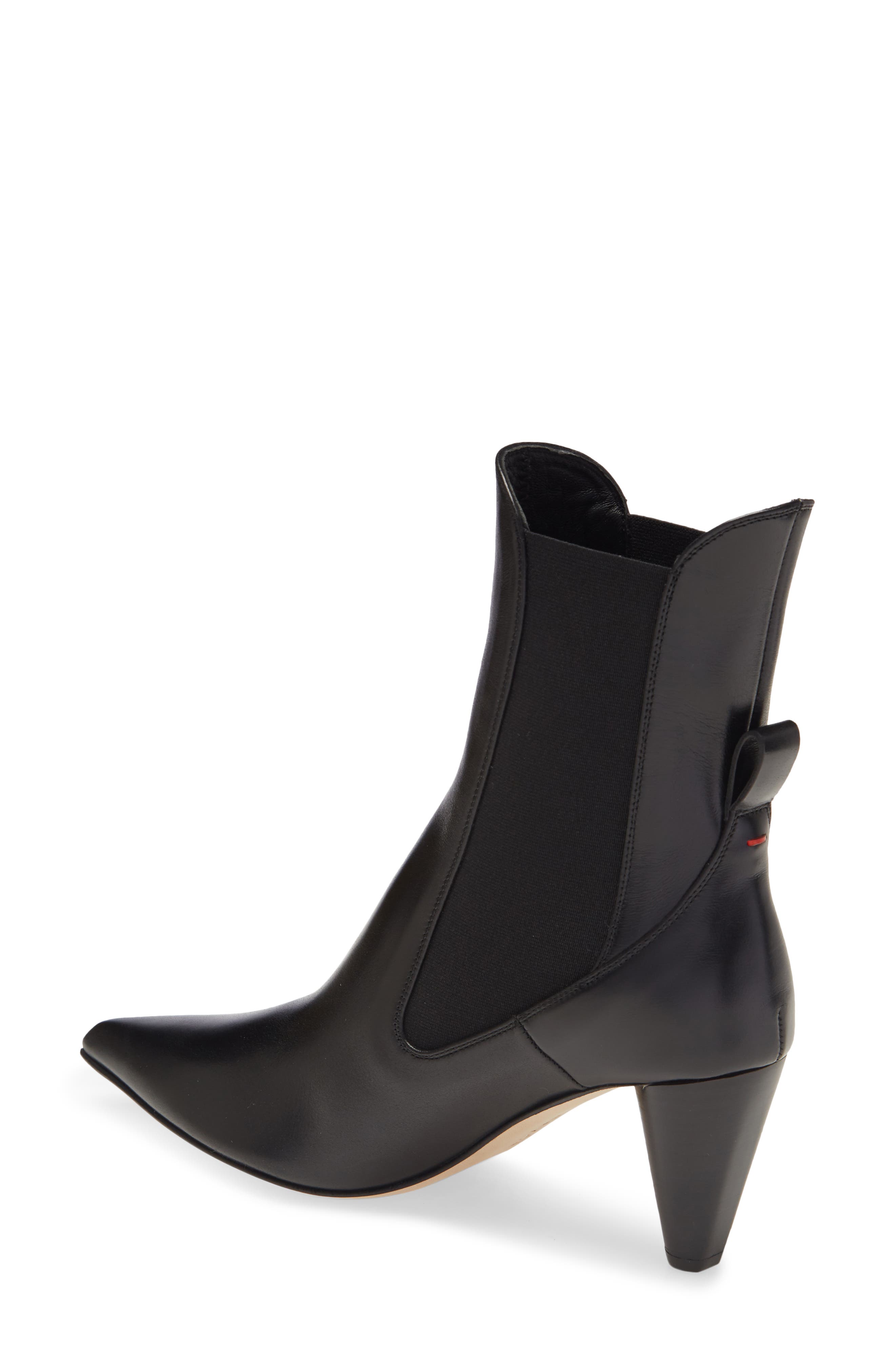 Clementine Pointy Toe Bootie, Alternate, color, BLACK