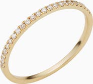 Oradina 14K Gold Regal Diamond Stack Ring