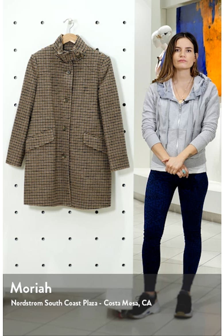 Wool Blend Balmacaan Coat video