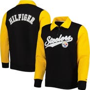 Tommy Hilfiger Men's Tommy Hilfiger Black/Gold Pittsburgh Steelers Aiden Quarter-Zip Sweatshirt