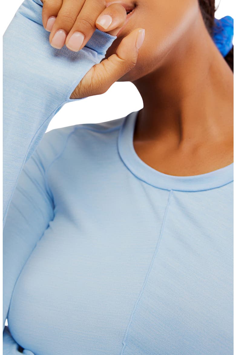 FP Movement Hatch Right On Run Layering T-Shirt, Alternate, color, BLUE BELL