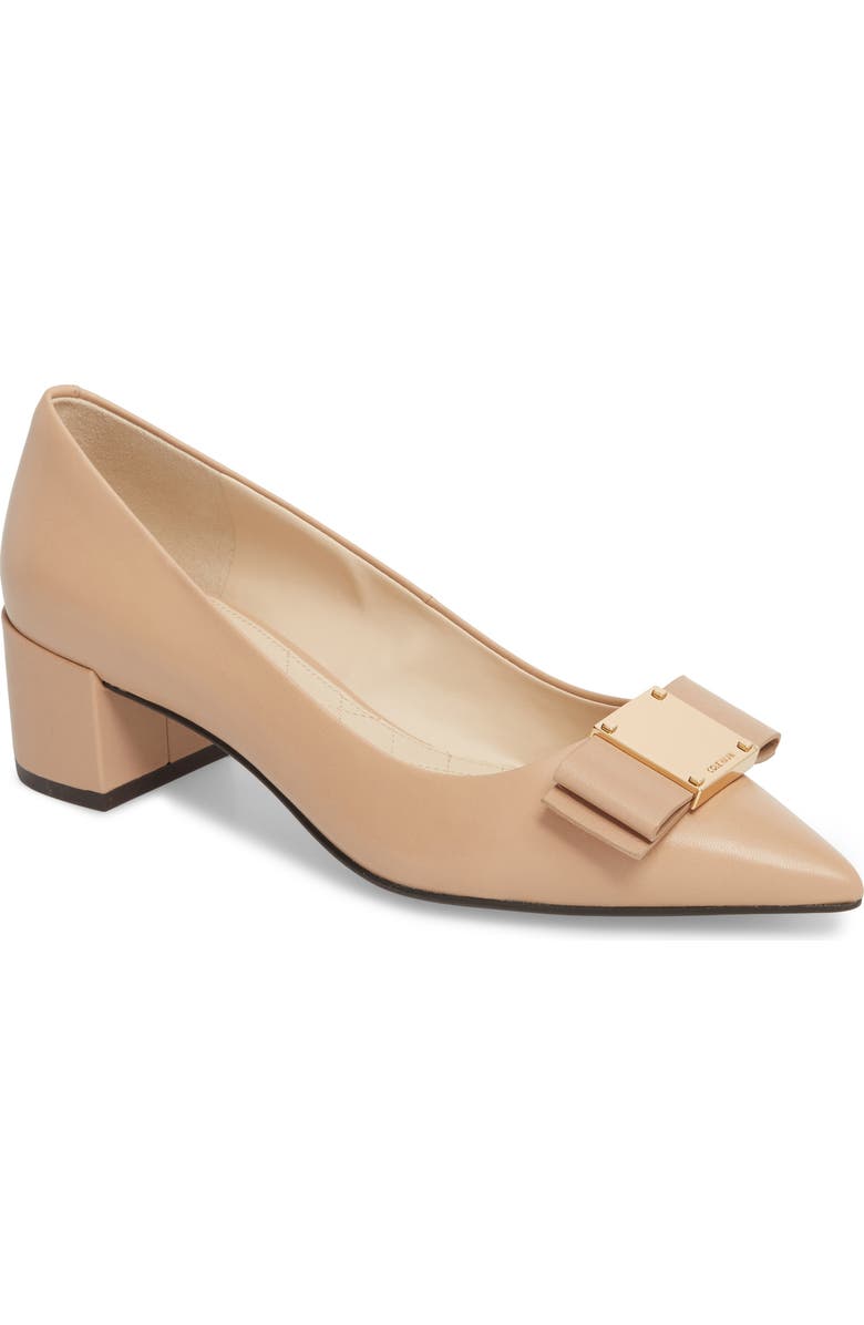 Cole Haan Tali Modern Waterproof Bow Pump, Main, color,