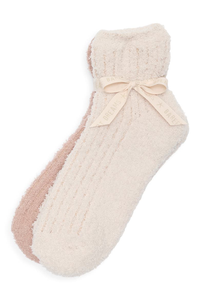 CozyChic™ Assorted 2-Pack Tennis Ankle Socks, Alternate, color, BISQUE/ WILLOW