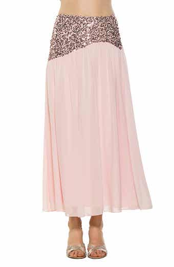 Abby Sequin High Waist Maxi Skirt