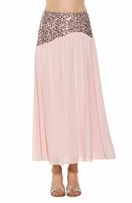 Abby Sequin High Waist Maxi Skirt