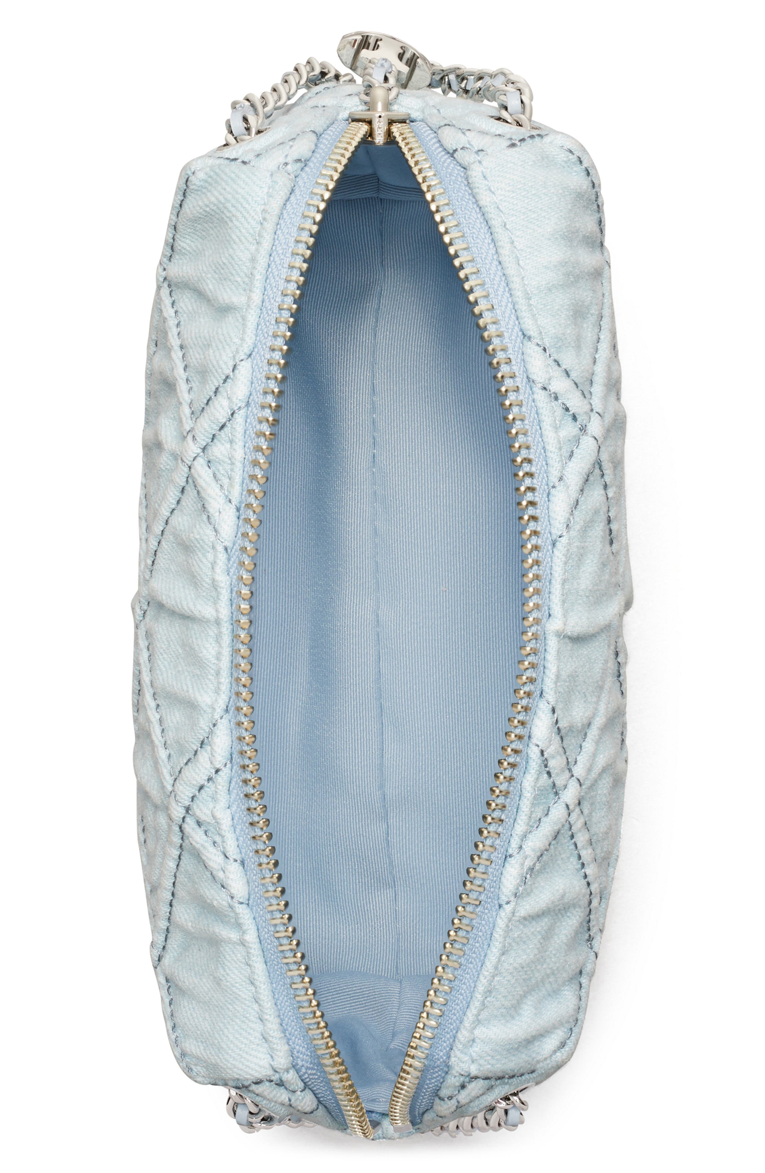 Fleming Denim Soft Crossbody Bag, Alternate, color, SELTZER