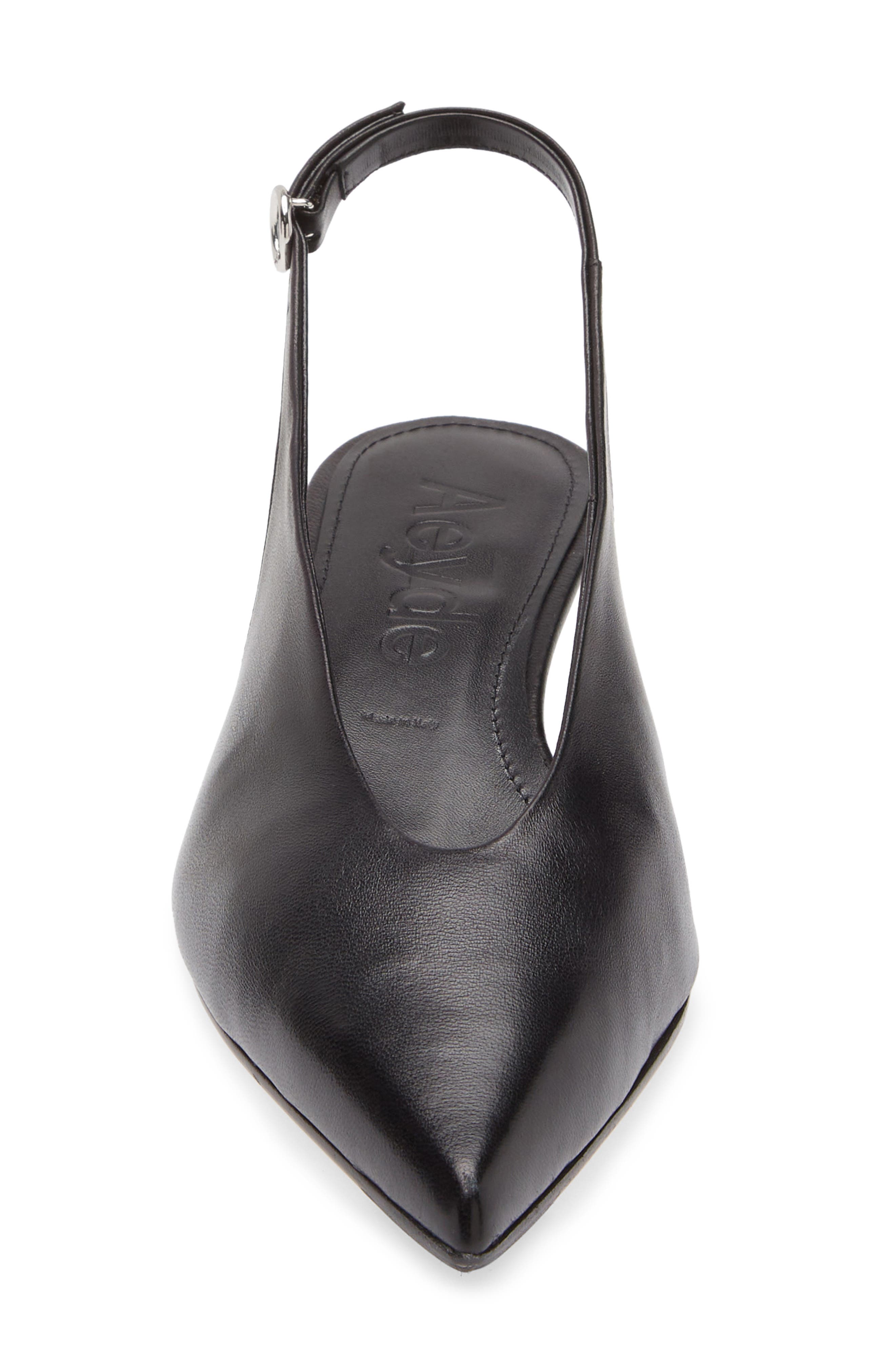 aeyde Camila Slingback Kitten Heel Pump, Alternate, color, Black