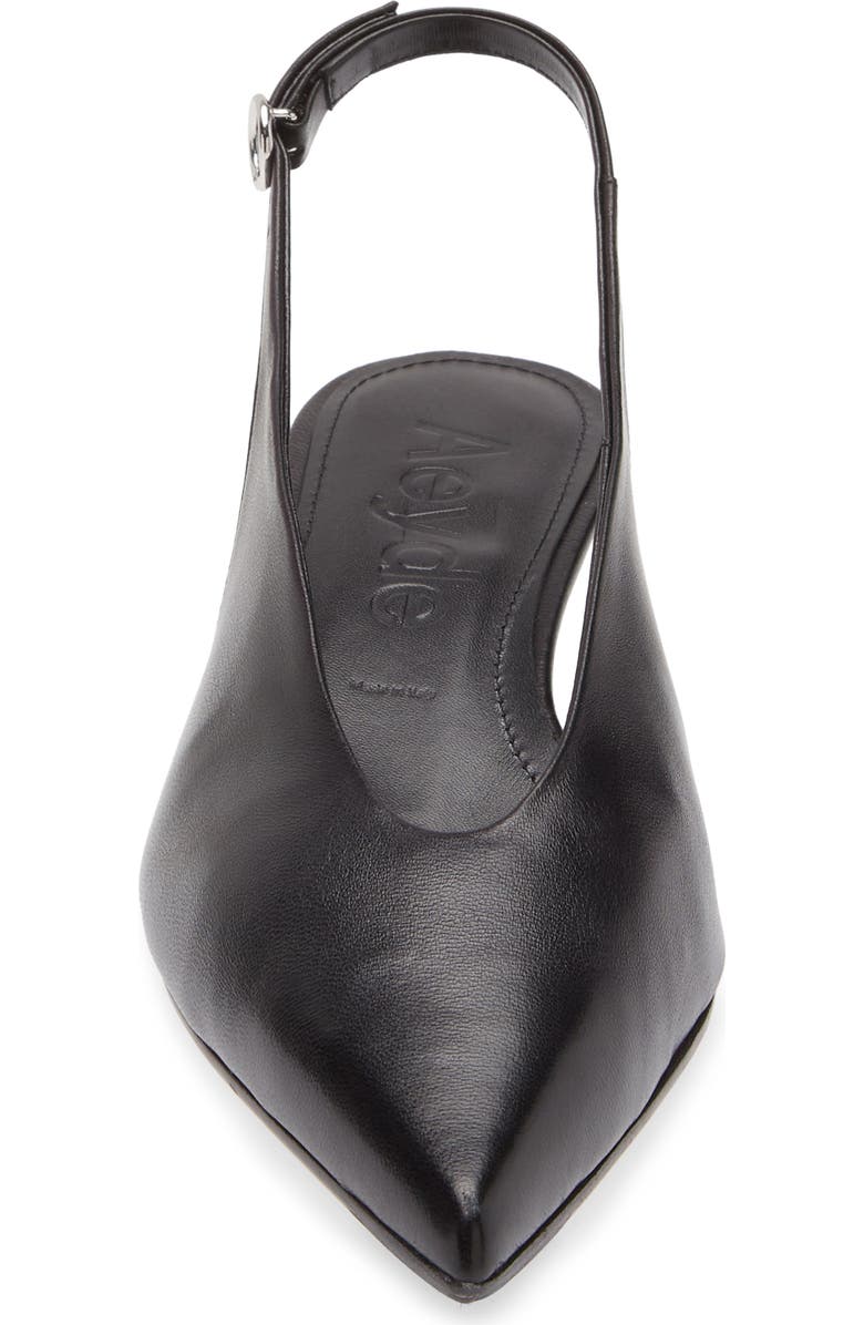 aeyde Camila Slingback Kitten Heel Pump, Alternate, color, Black
