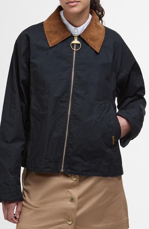 Shop Barbour Catlin Showerproof Jacket In Black Ancient