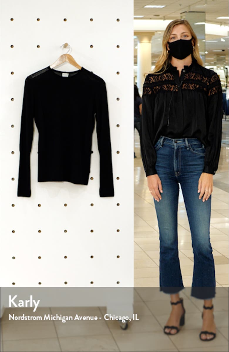 Fitted Cashmere Crewneck Sweater, sales video thumbnail