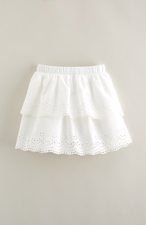 Kids' Eyelet Tiered Skort (Big Kid)