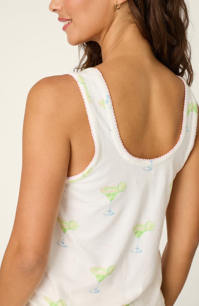 PJ Salvage Margarita Mama Pajama Tank, Alternate, color, Ivory
