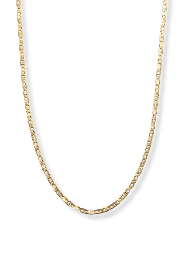 Flat Cable Chain Necklace, Main, color, GOLD