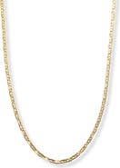 Argento Vivo Sterling Silver Flat Cable Chain Necklace