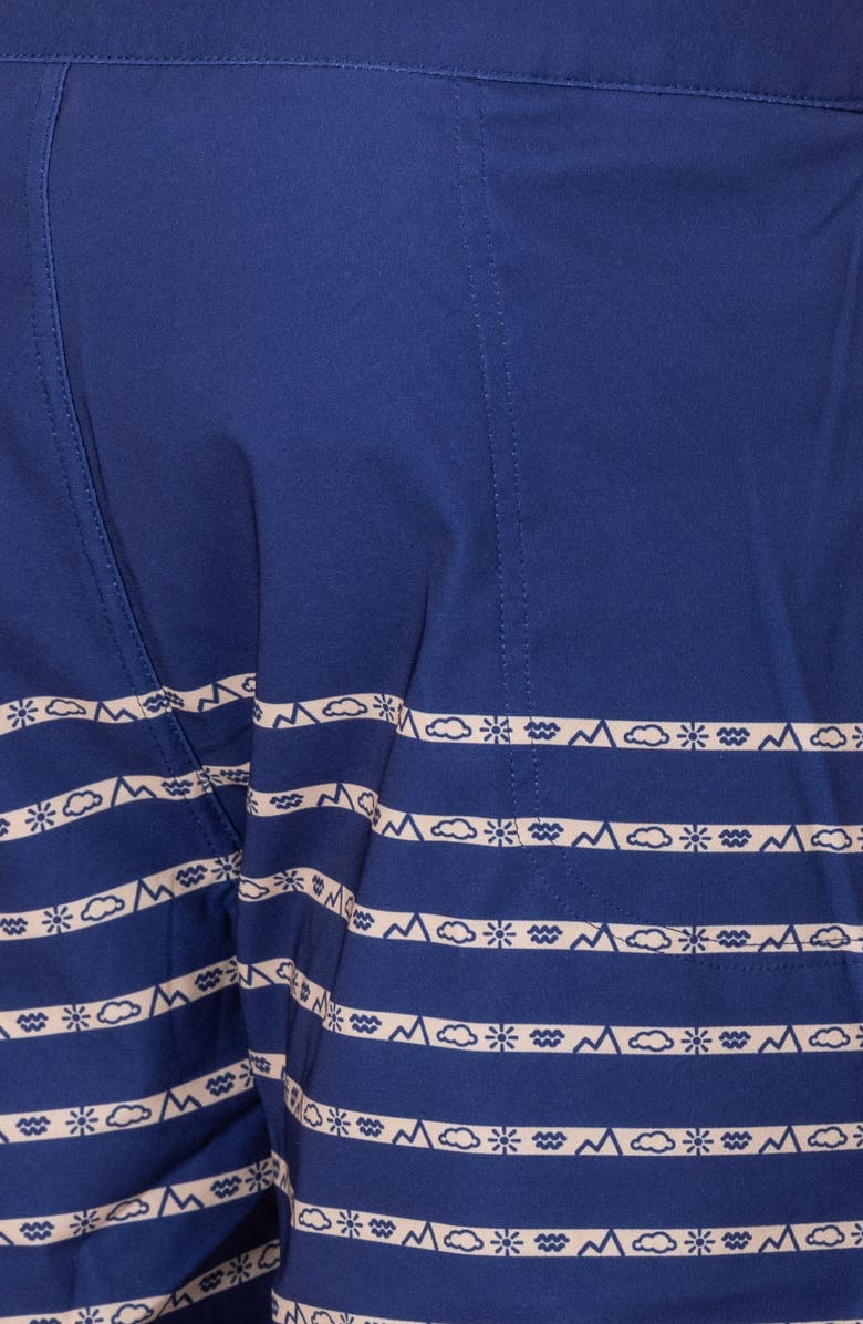 VAST Elements Micro Stripe II Stretch Board Shorts, Alternate, color, Navy Multi