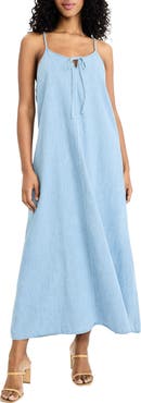 The Good Journey Keyhole Midi Dress