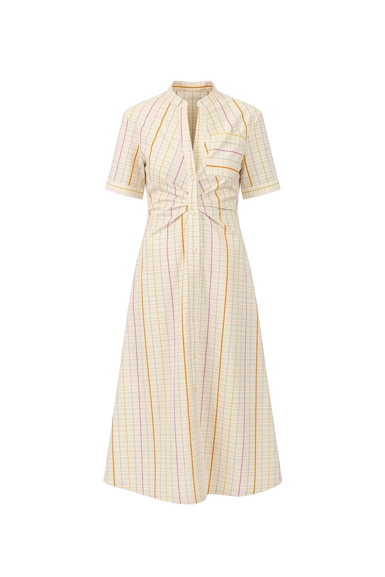Noor Short sleeve shirtdress Ricci, Main, color, Nat/Pink/Yellow