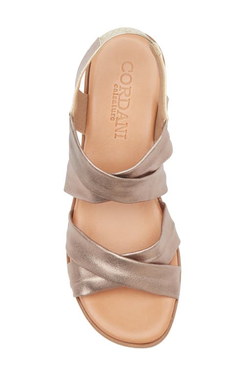 Cordani Margo Wedge Sandal In Bronze