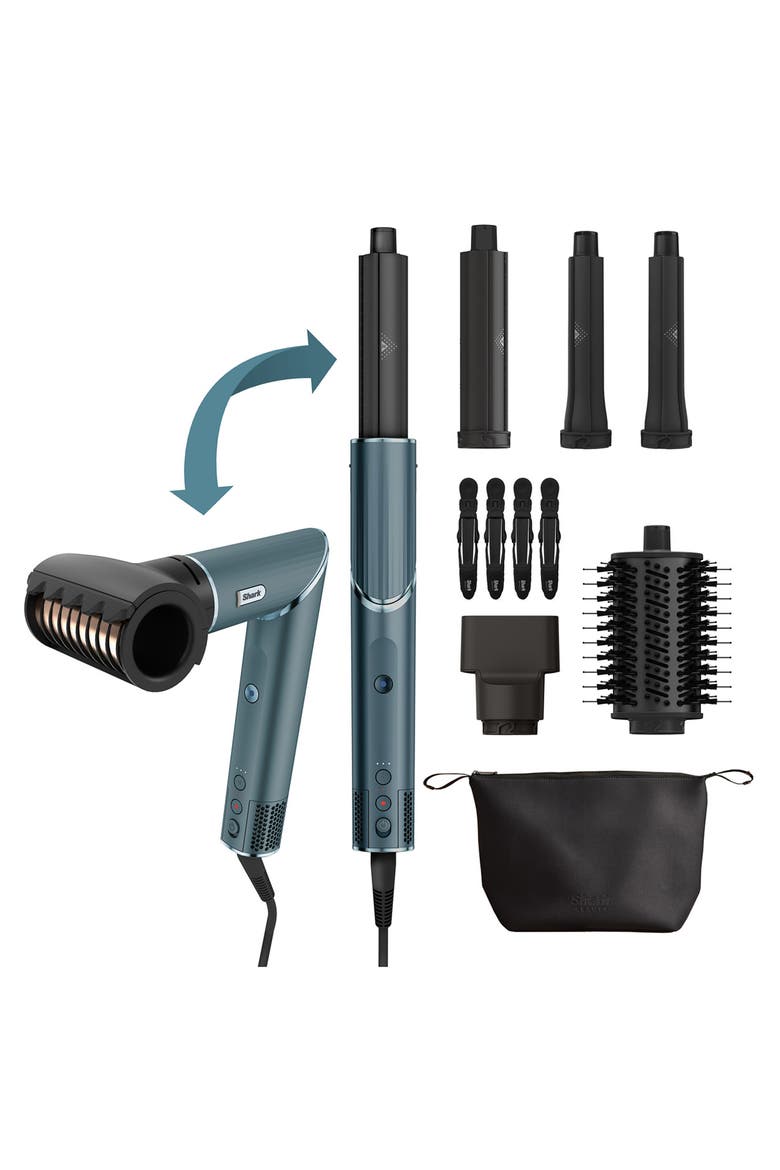 FlexStyle Air Styling & Drying System Gift Set- Refurbished, Alternate, color, TEAL