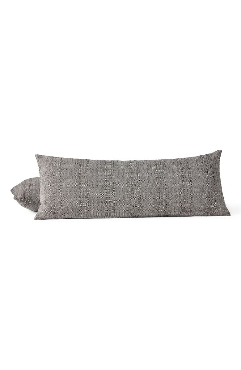 Coyuchi Lido Organic Cotton Accent Pillow Cover, Main, color, Undyed/ Espresso