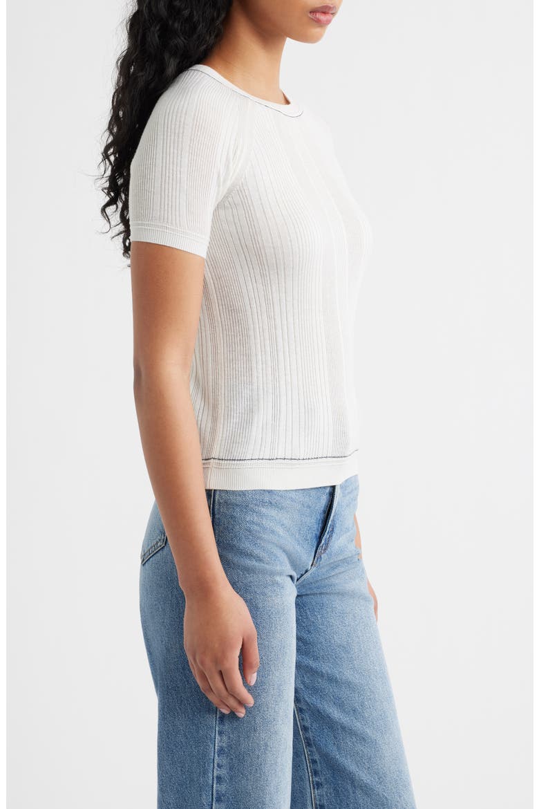 Teresa Rib T-Shirt, Alternate, color, IVORY