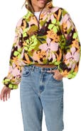 O'Neill Kacey High Pile Floral Half Zip Jacket