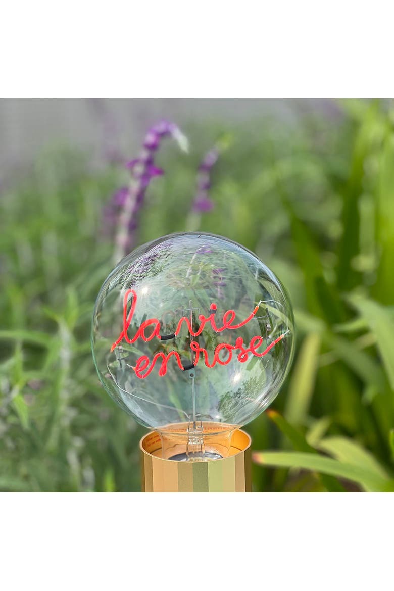 La Vie En Rose Portable Table Lamp, Alternate, color, Yellow