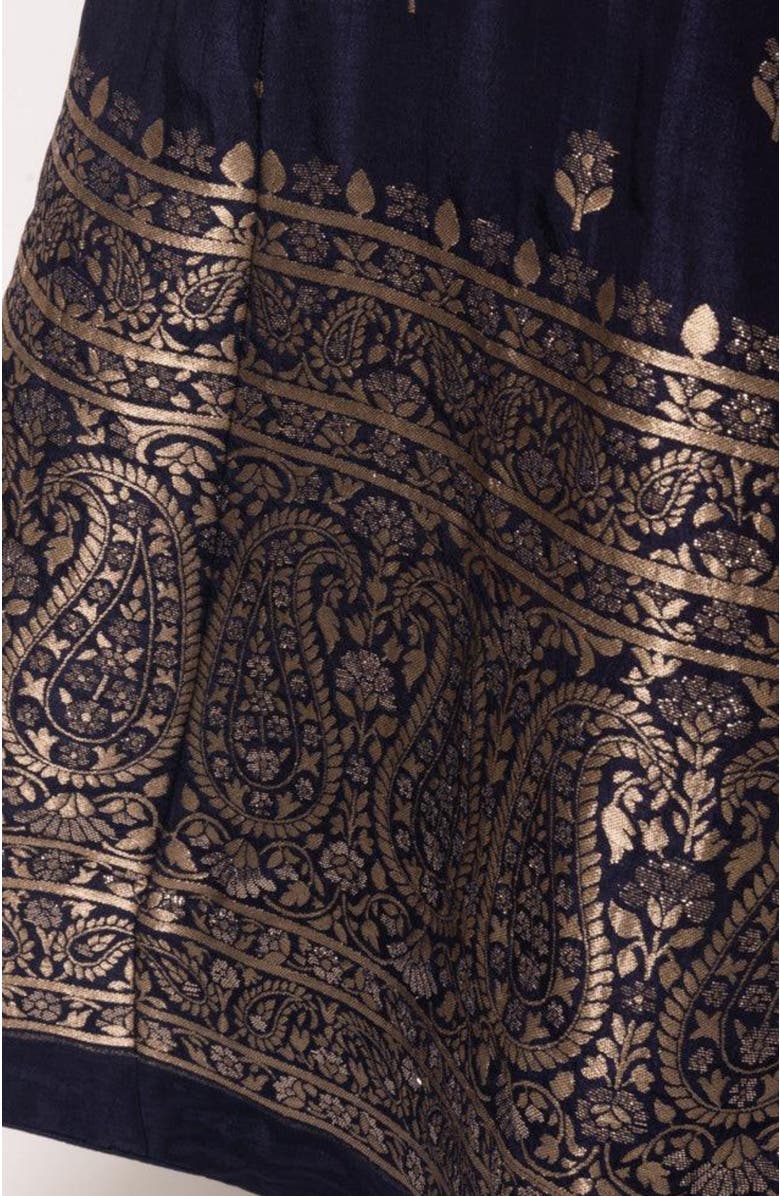 RAAS Alastair Open Back Gown, Alternate, color, Navy Blue