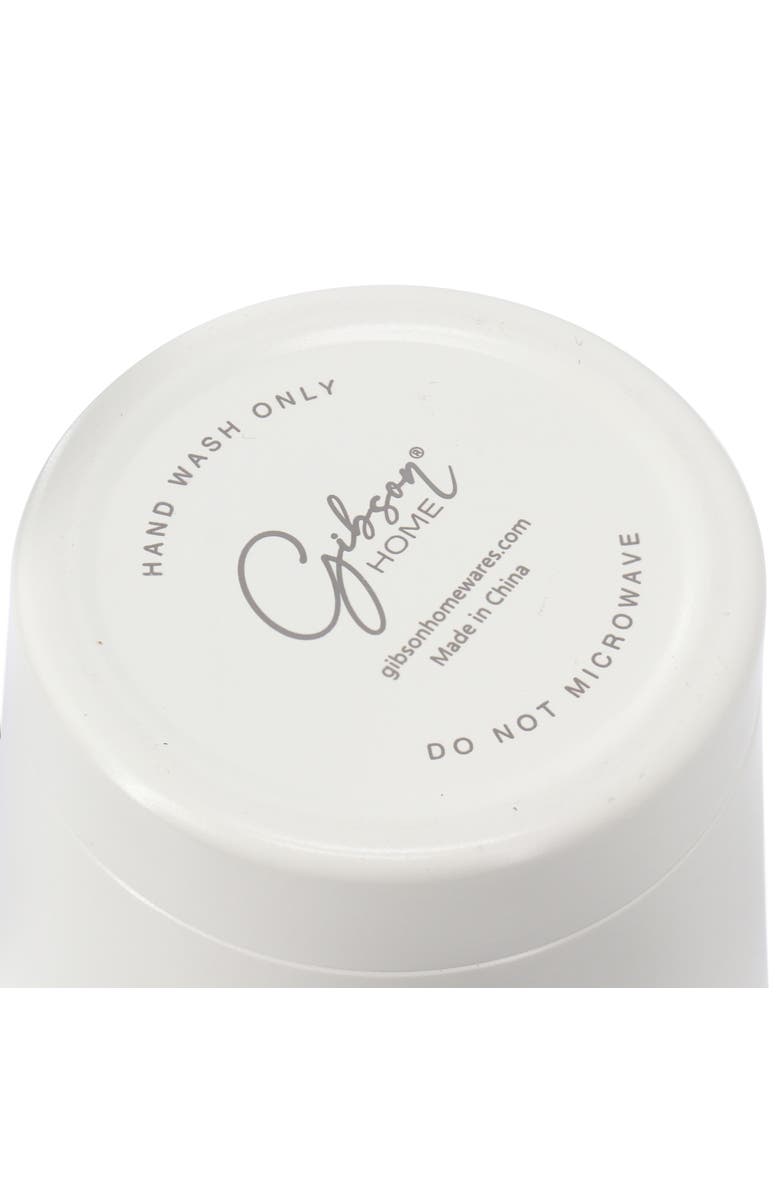 Gibson Home Marina 18oz Stainless Steel Thermal Tumbler with Acrylic Lid, Alternate, color, White