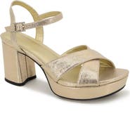 Reaction Kenneth Cole Reeva Metallic Platform Sandal