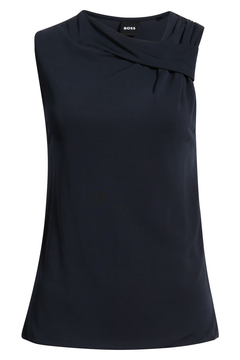 Epuete Drape Neck Jersey Top, Main, color, SKY CAPTAIN