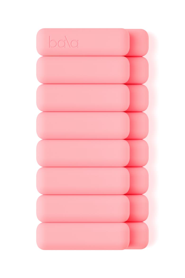 Set of 2 1-Pound Weighted Bangles, Alternate, color, BLUSH