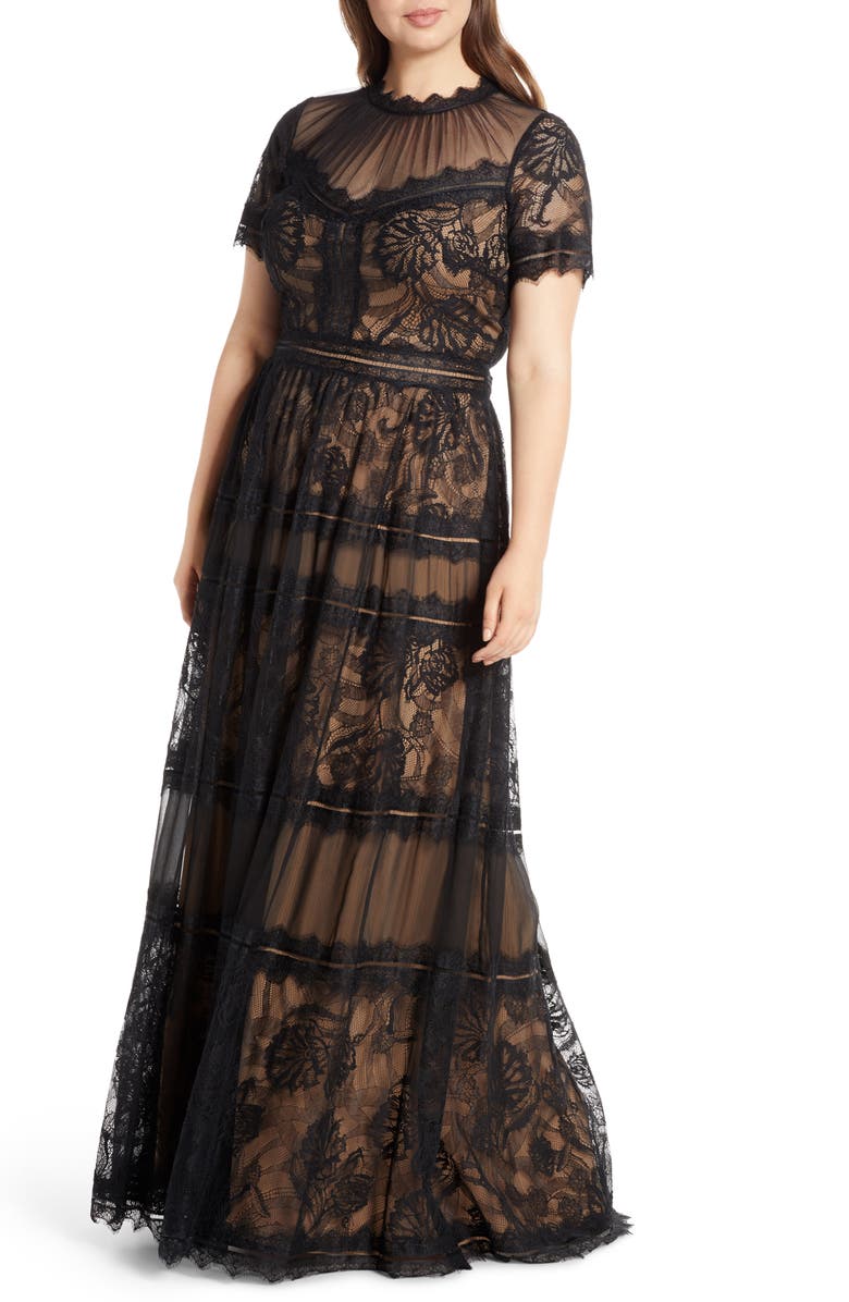 Tadashi Shoji Lace Evening Dress, Alternate, color,