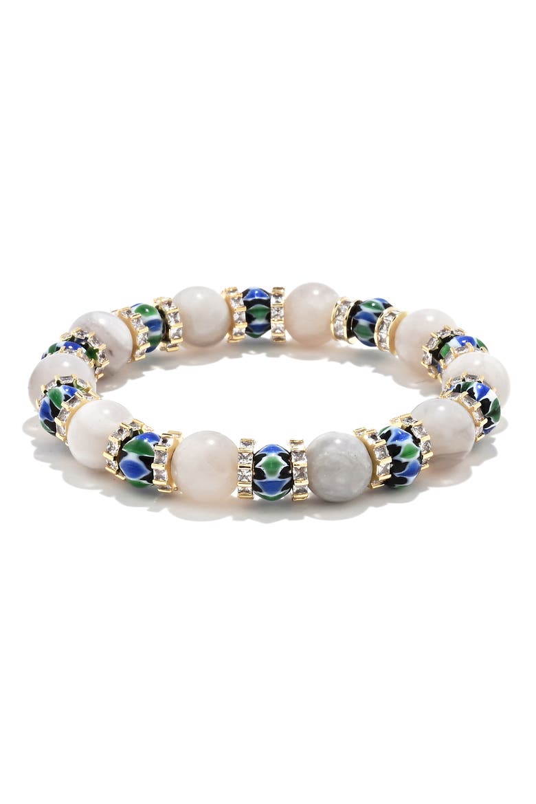 Men's Liam Stretch Bracelet with Golden Spacers, Main, color, GOLD