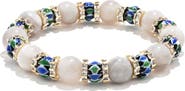 EYE CANDY LOS ANGELES Men's Liam Stretch Bracelet with Golden Spacers