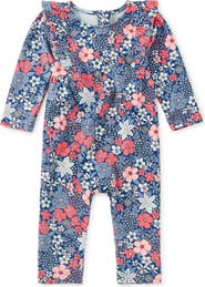 Tea Collection Ruffle Shoulder Baby Romper