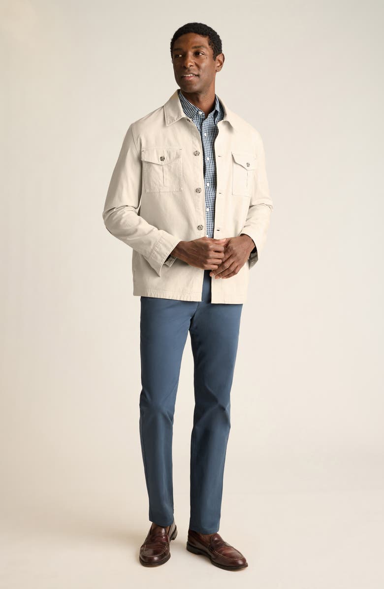 Bonobos One Fit Shirt Jacket, Alternate, color, White Down