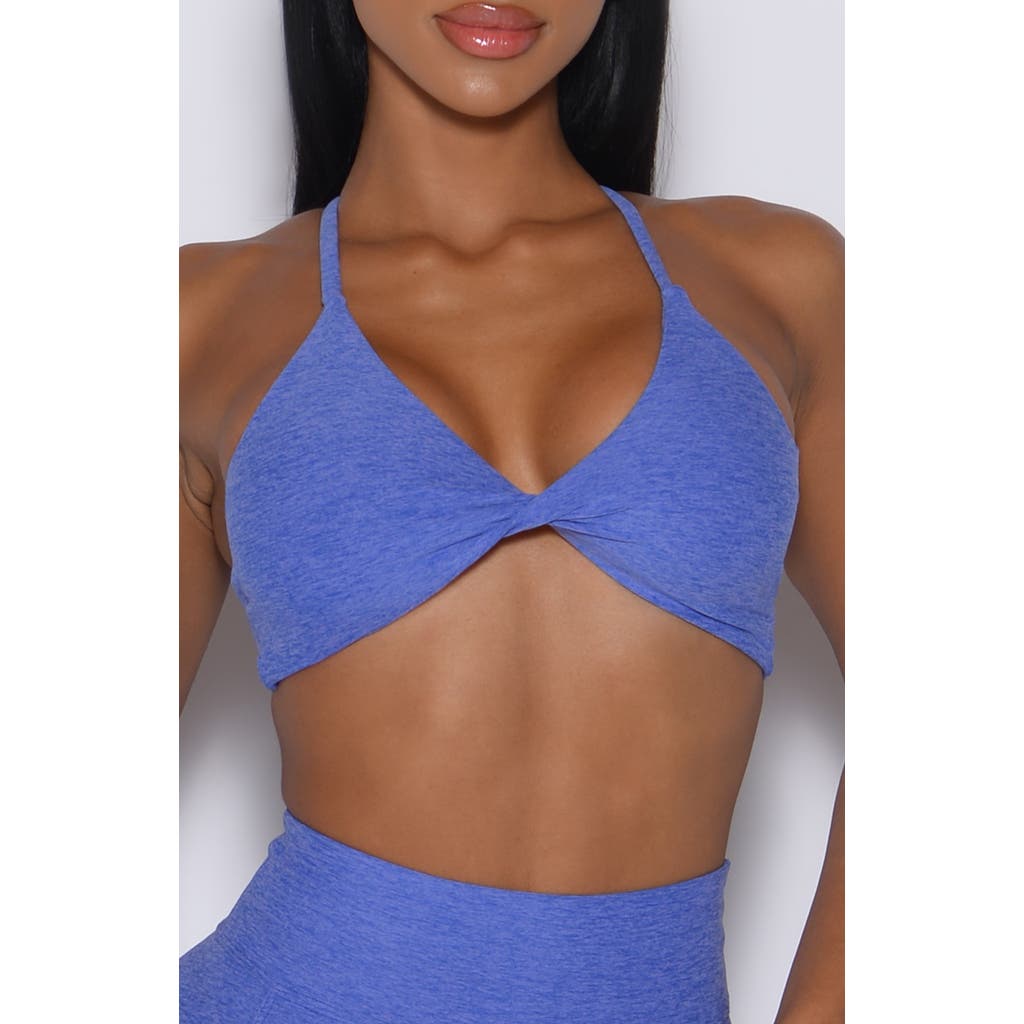 Bombshell Sportswear Twist Mini Bra In Blue