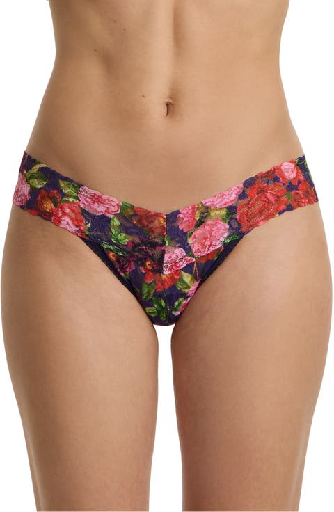 Print Low Rise Thong