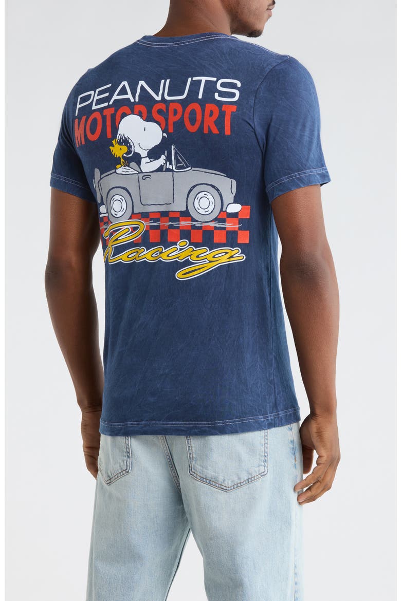Peanuts Motorsports Graphic Tee, Alternate, color, NAVY