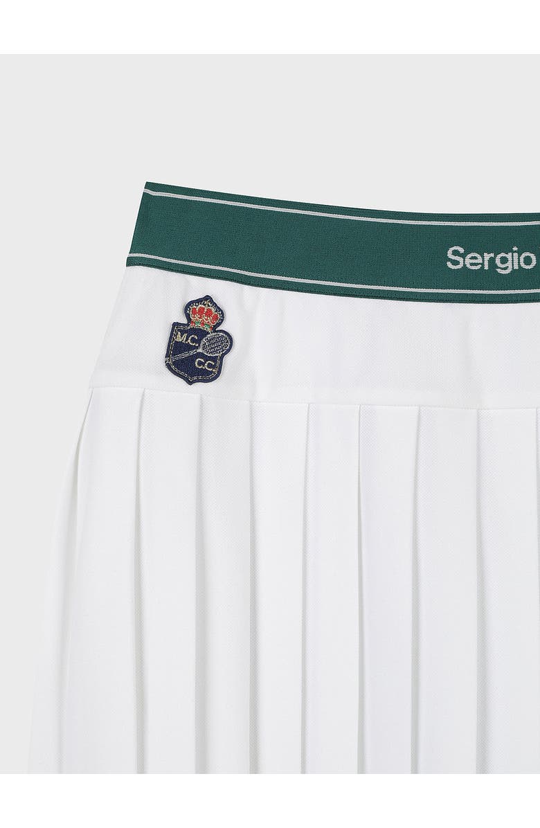 Sergio Tacchini MC Scratch Staff Pleated Skirt, Alternate, color, Off White