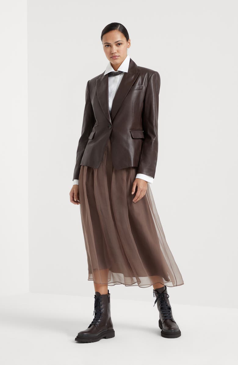 Brunello Cucinelli Pleated Midi skirt, Alternate, color, 