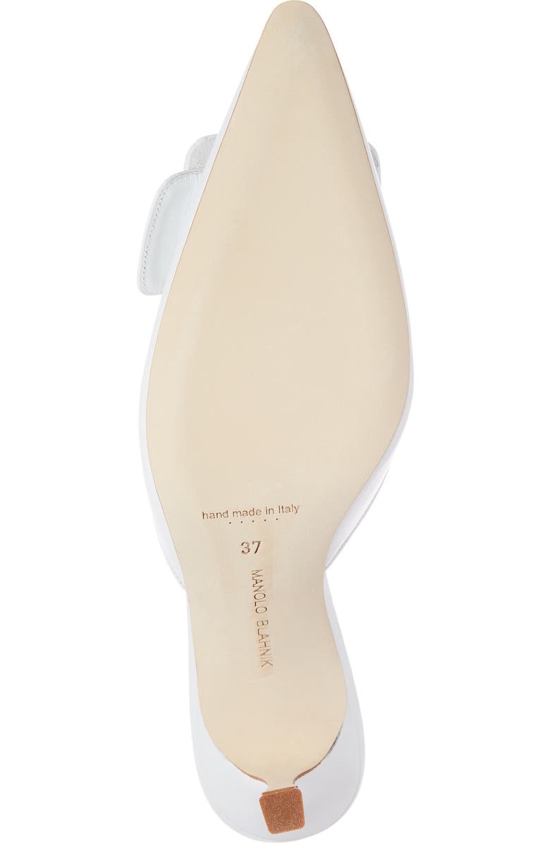 Manolo Blahnik Maysale Buckle Pointed Toe Mule, Alternate, color,