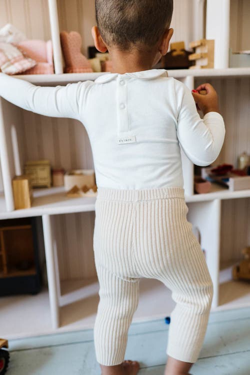 Ely's & Co. Modal Bodysuit In Beige