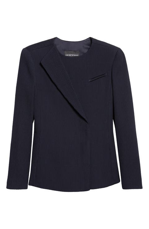 Asymmetric Virgin Wool Jacket
