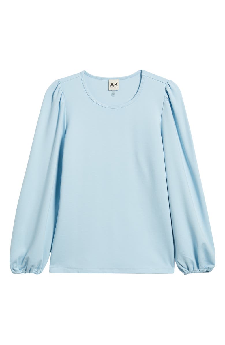 AK ANNE KLEIN Round Neck Top, Alternate, color, 