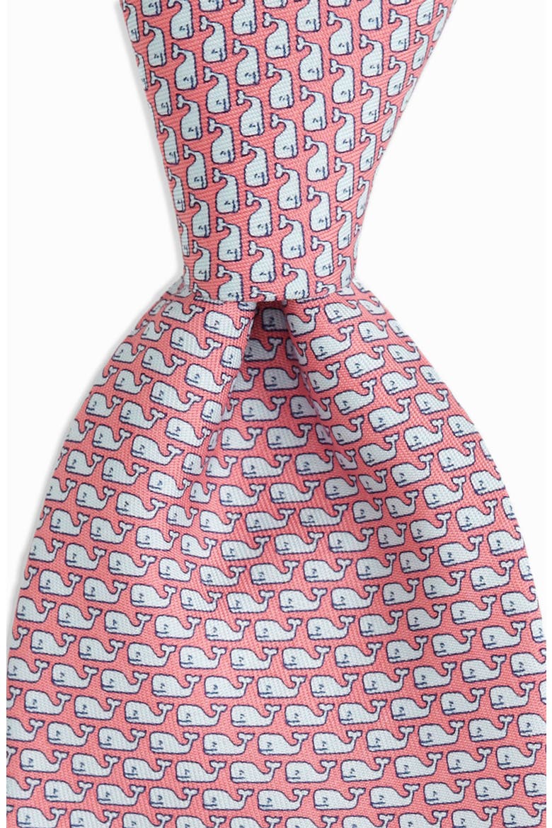Kids' Vineyard Whale Silk Tie, Main, color, LIGHT PINK
